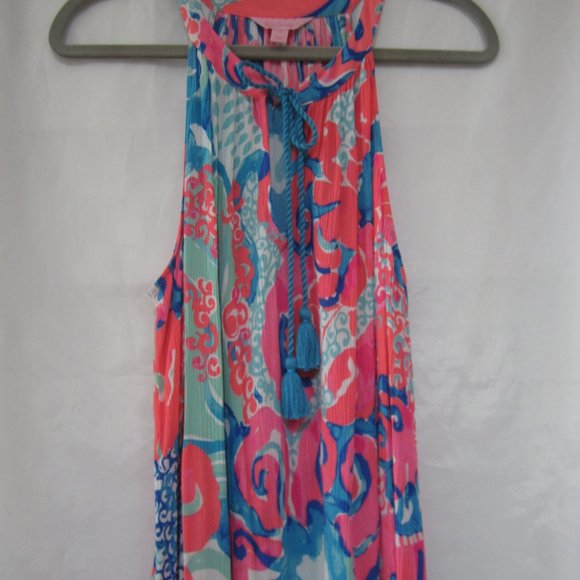 Lilly Pulitzer S Roxi Crinkle Tassel Dress - Picture 3 of 9